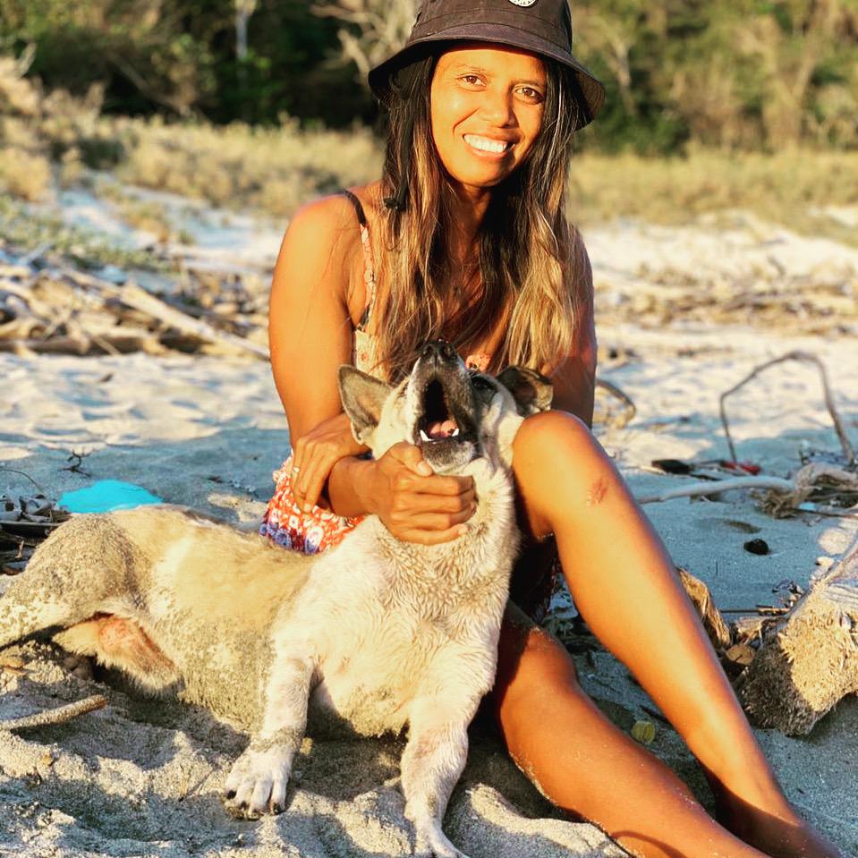 Lisa at the beach